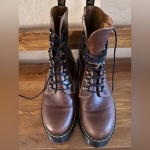 Dr Martens Brown Leather Boots